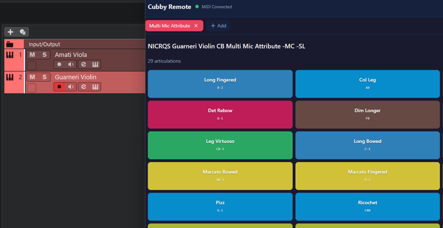 Track switching between Cubase and iPad